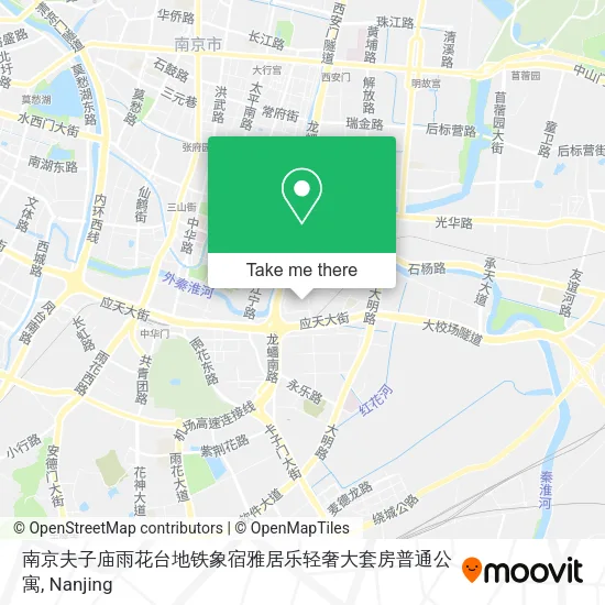 南京夫子庙雨花台地铁象宿雅居乐轻奢大套房普通公寓 map