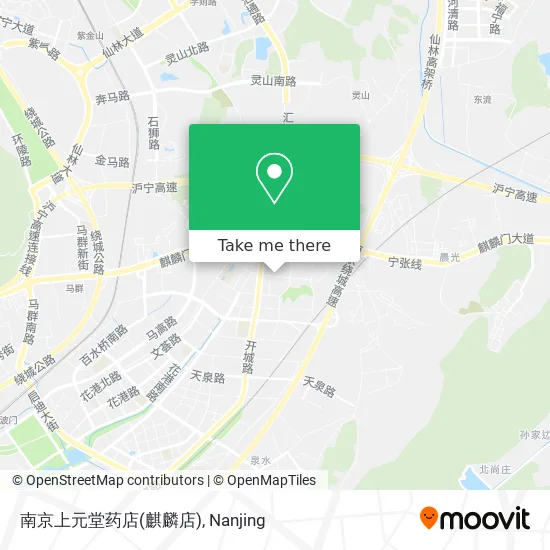 南京上元堂药店(麒麟店) map