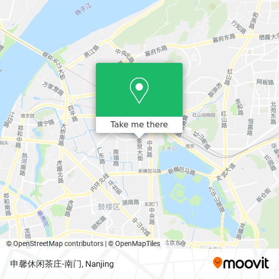 申馨休闲茶庄-南门 map