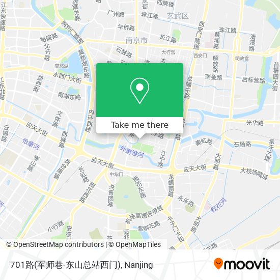 701路(军师巷-东山总站西门) map