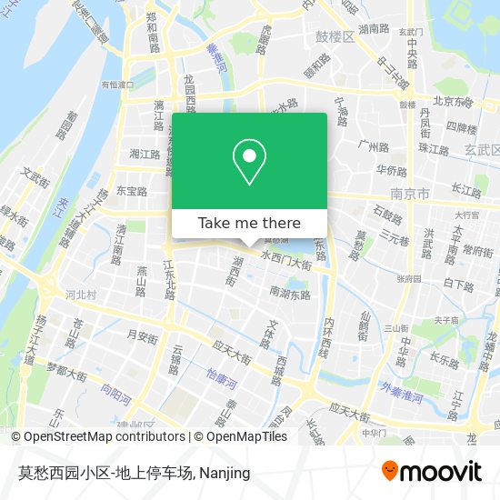 莫愁西园小区-地上停车场 map