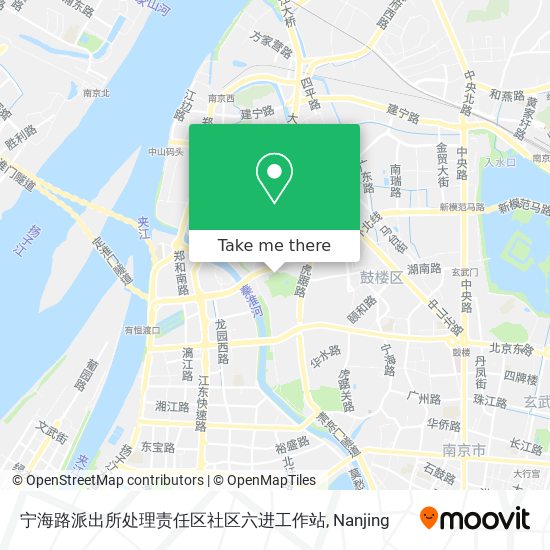 宁海路派出所处理责任区社区六进工作站 map