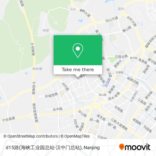 d15路(海峡工业园总站-汉中门总站) map