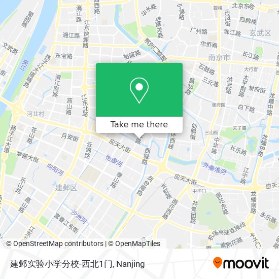 建邺实验小学分校-西北1门 map