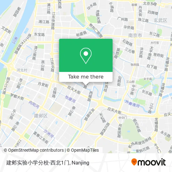 建邺实验小学分校-西北1门 map