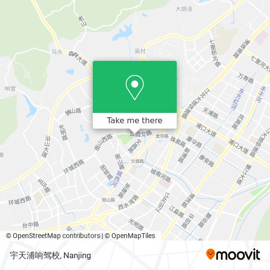 宇天浦响驾校 map