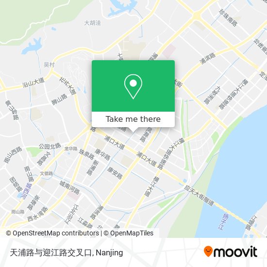 天浦路与迎江路交叉口 map