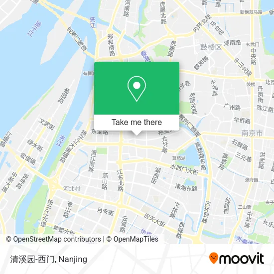 清溪园-西门 map