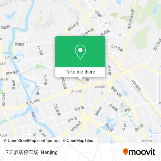 7天酒店停车场 map