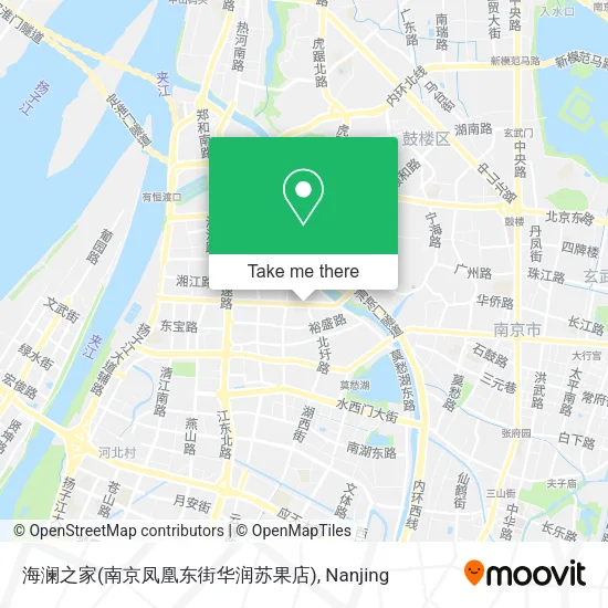 海澜之家(南京凤凰东街华润苏果店) map