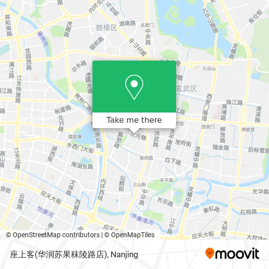 座上客(华润苏果秣陵路店) map