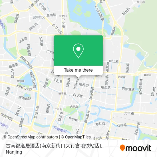 古南都逸居酒店(南京新街口大行宫地铁站店) map