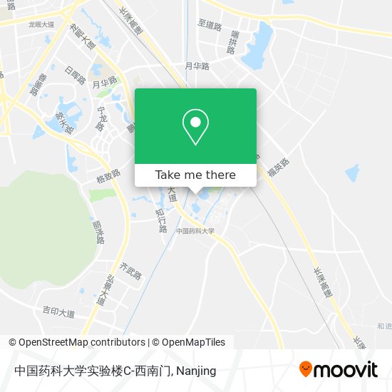 中国药科大学实验楼C-西南门 map