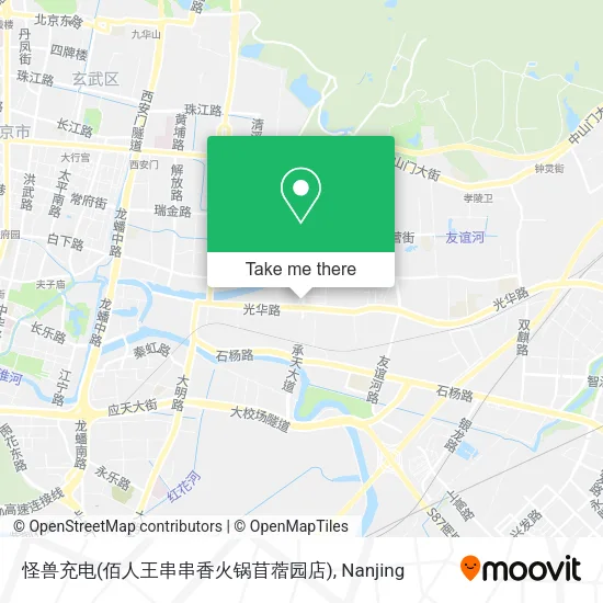怪兽充电(佰人王串串香火锅苜蓿园店) map