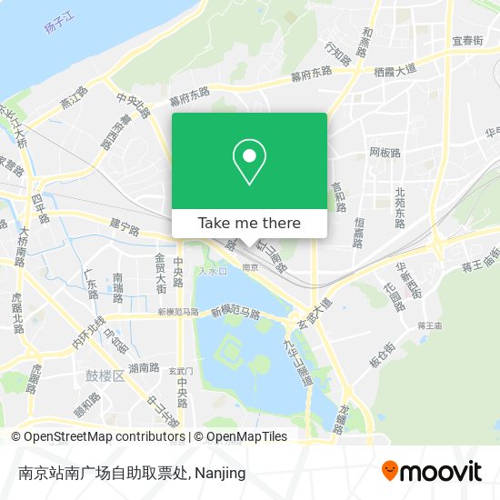 南京站南广场自助取票处 map