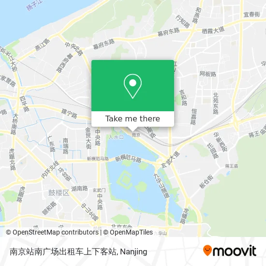 南京站南广场出租车上下客站 map