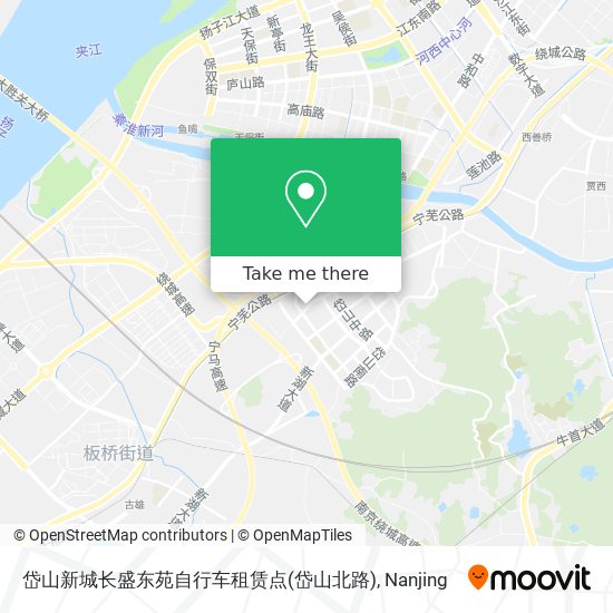 岱山新城长盛东苑自行车租赁点(岱山北路) map