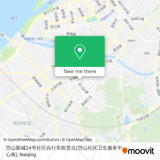 岱山新城24号社区自行车租赁点(岱山社区卫生服务中心南) map