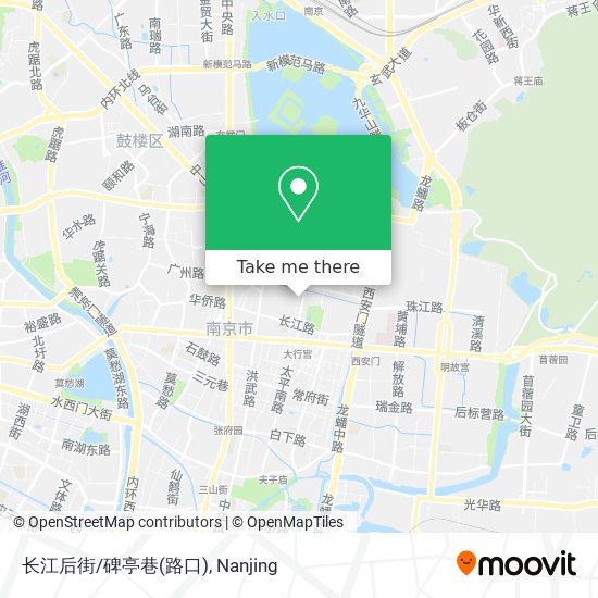 长江后街/碑亭巷(路口) map