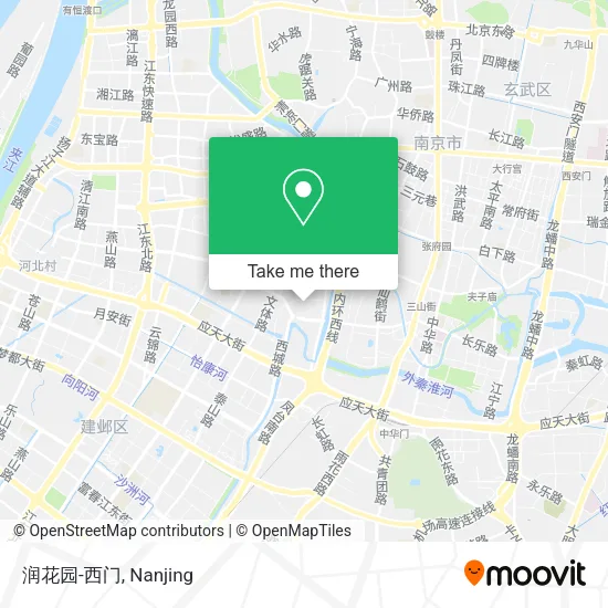 润花园-西门 map