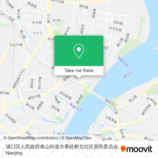 浦口区人民政府泰山街道办事处桥北社区居民委员会 map