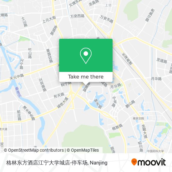 格林东方酒店江宁大学城店-停车场 map