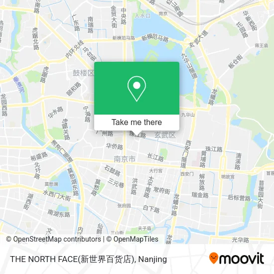 THE NORTH FACE(新世界百货店) map