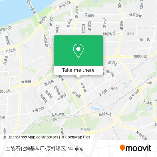 金陵石化烷基苯厂-原料罐区 map