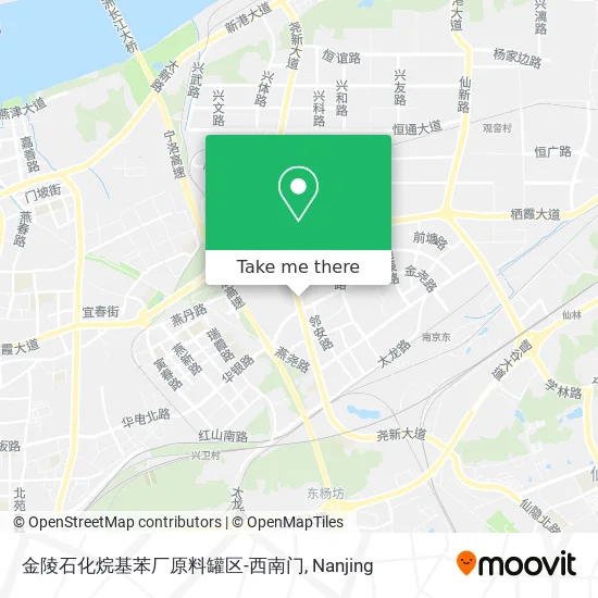 金陵石化烷基苯厂原料罐区-西南门 map
