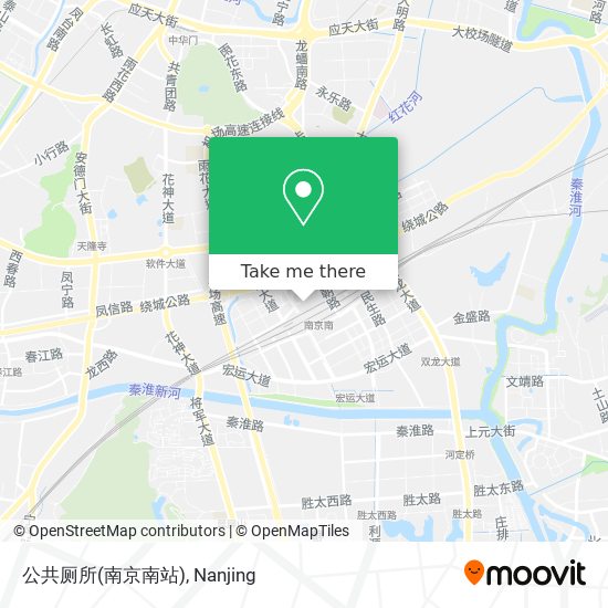 公共厕所(南京南站) map