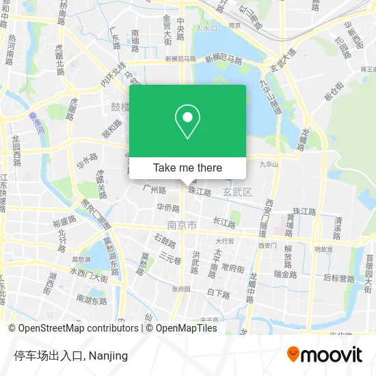 停车场出入口 map