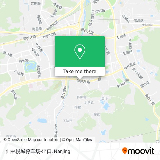仙林悦城停车场-出口 map