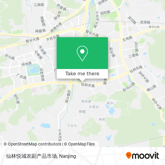 仙林悦城农副产品市场 map