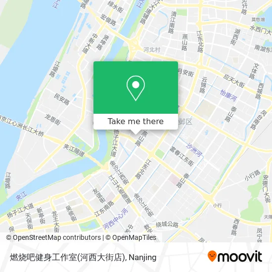 燃烧吧健身工作室(河西大街店) map