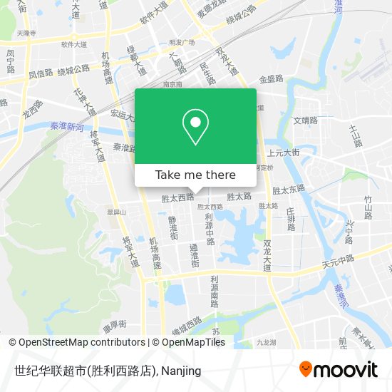 世纪华联超市(胜利西路店) map
