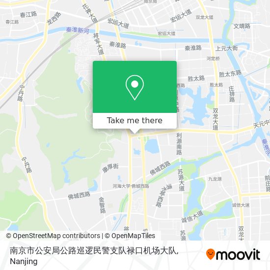 南京市公安局公路巡逻民警支队禄口机场大队 map