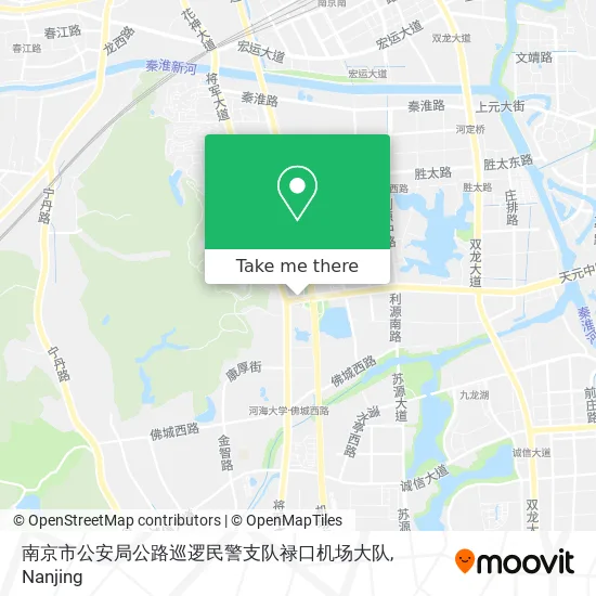 南京市公安局公路巡逻民警支队禄口机场大队 map