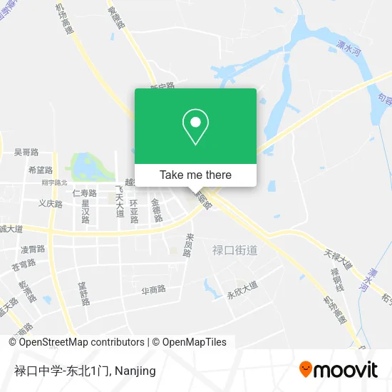 禄口中学-东北1门 map