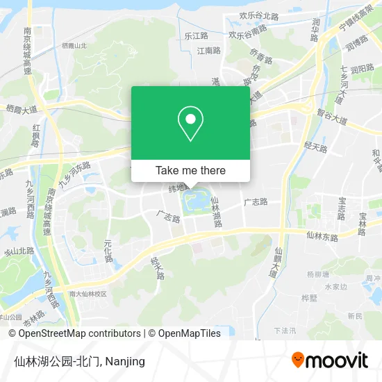仙林湖公园-北门 map