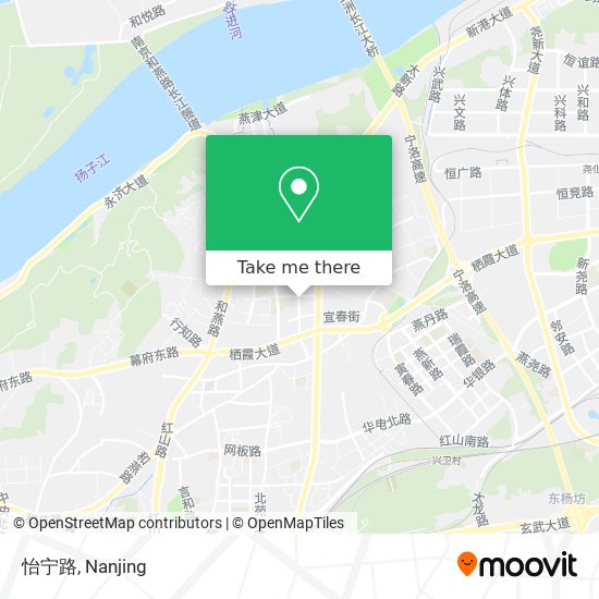 怡宁路 map