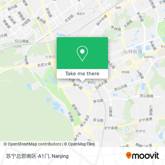 苏宁总部南区-A1门 map