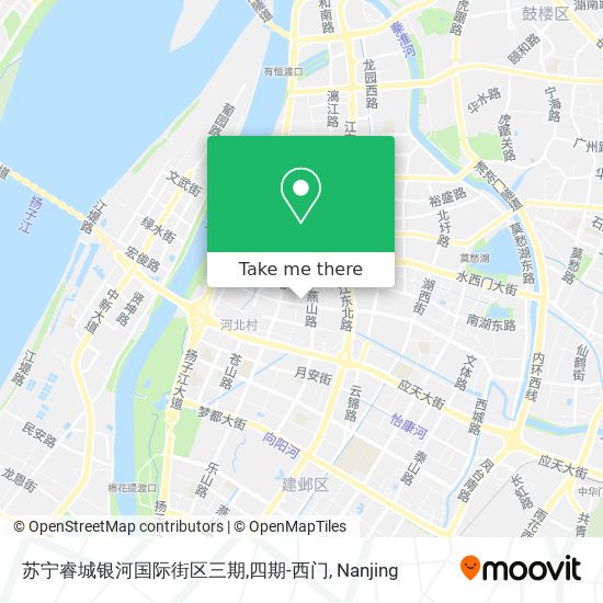 苏宁睿城银河国际街区三期,四期-西门 map