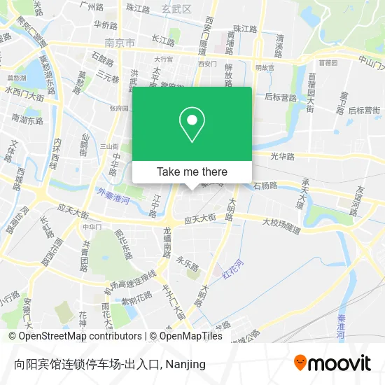 向阳宾馆连锁停车场-出入口 map