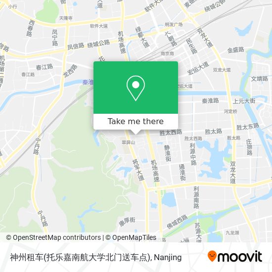 神州租车(托乐嘉南航大学北门送车点) map