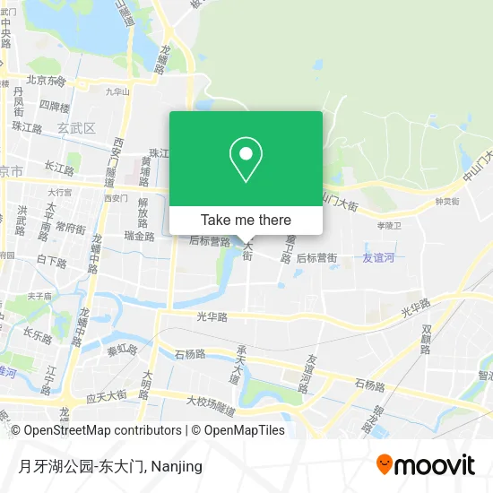 月牙湖公园-东大门 map