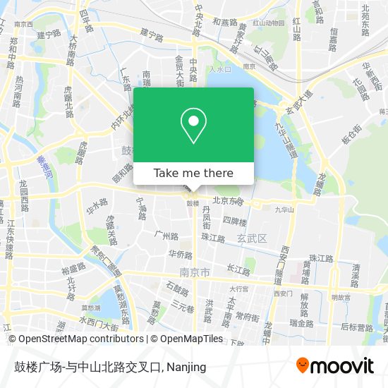 鼓楼广场-与中山北路交叉口 map
