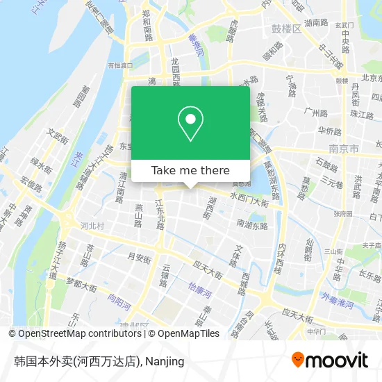 韩国本外卖(河西万达店) map