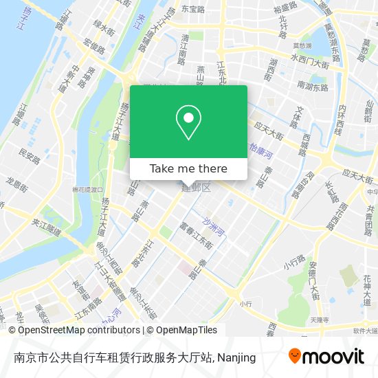 南京市公共自行车租赁行政服务大厅站 map