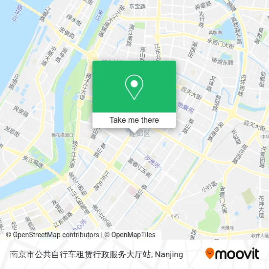 南京市公共自行车租赁行政服务大厅站 map