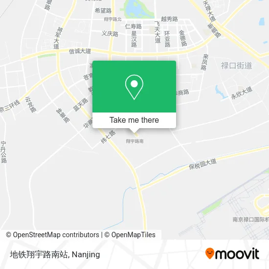 地铁翔宇路南站 map